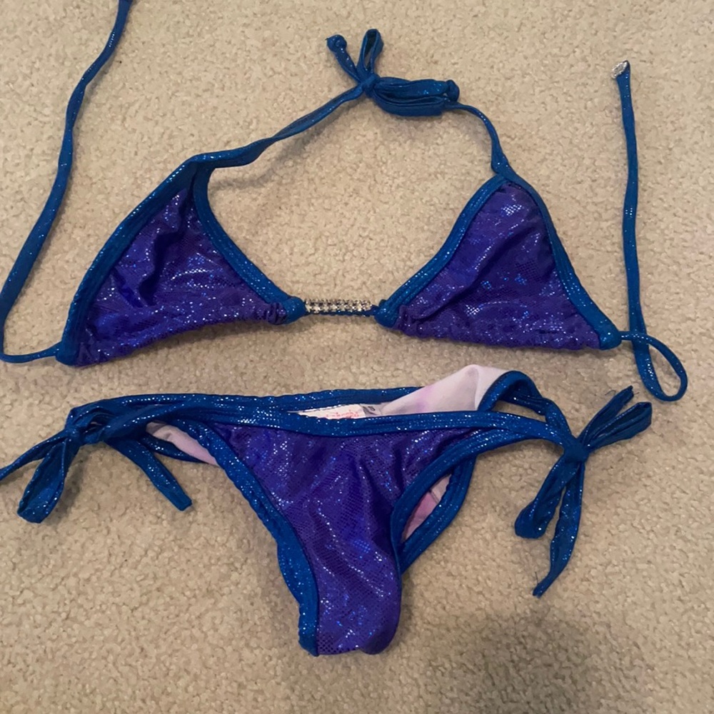 Blue shine bikini